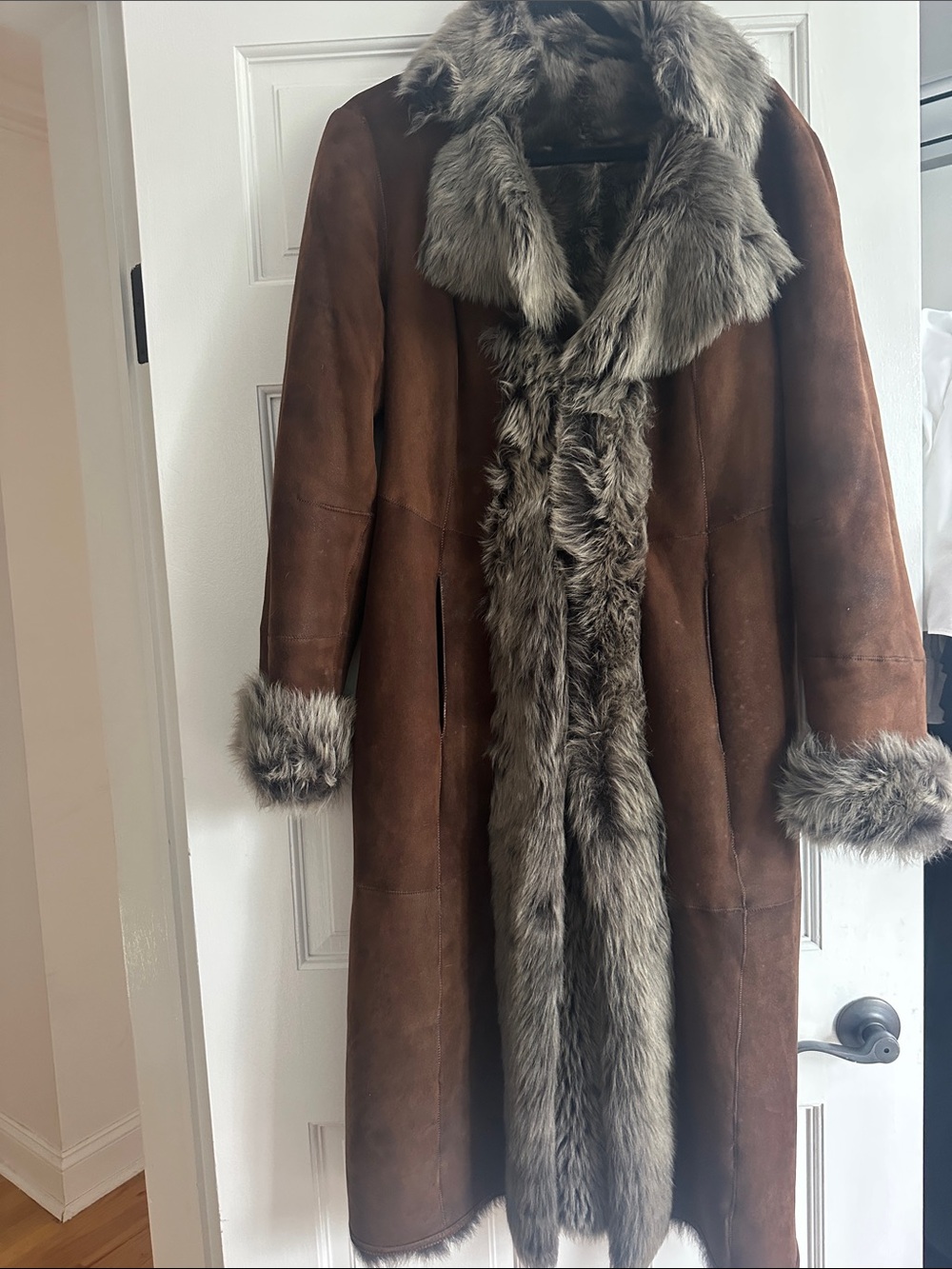 Cole Haan Brown shearling coat